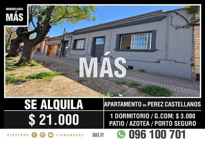 Apartamento Alquiler Pérez Castellanos Montevideo iMas.uy L *