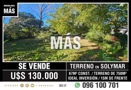 Terreno Venta Ciudad de la Costa Canelones Montevideo iMas.uy L