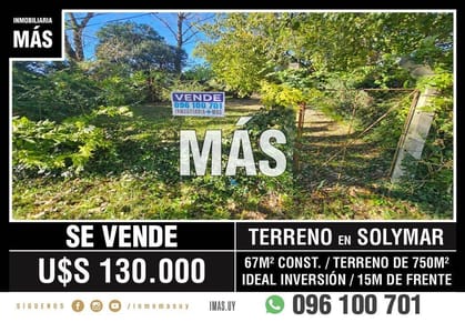 Terreno Venta Lomas de Solymar Canelones Montevideo iMas.uy L