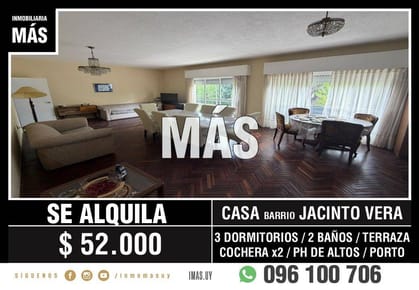 Casa Alquiler Cochera La Blanqueada Montevideo iMas.uy R