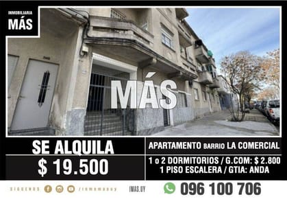 Apartamento Alquiler La Comercial Montevideo iMas.uy R *