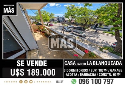 Casa Venta Cochera Larrañaga Montevideo iMas.uy MA
