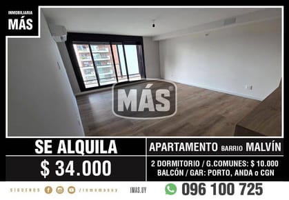 Apartamento Alquiler Malvin Montevideo iMas.uy LC *