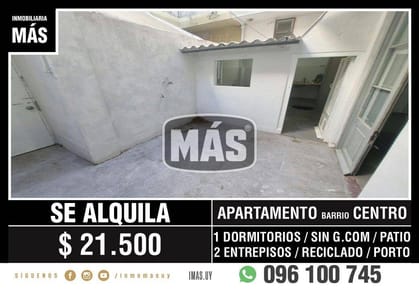 Apartamento Alquiler Centro Montevideo iMas.uy S *