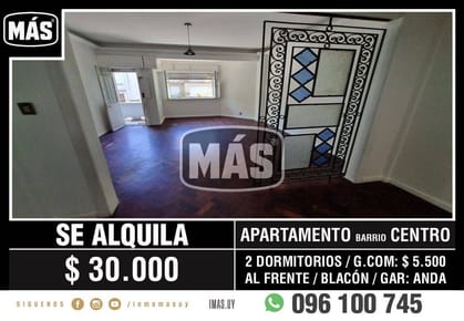 Alquiler Apartamento Centro Montevideo iMas.uy S *