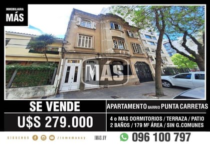 Apartamento Venta Punta Carretas Montevideo iMas.uy MA *