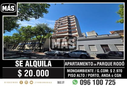 Apartamento Alquiler Parque Rodó Montevideo iMas.uy LC *