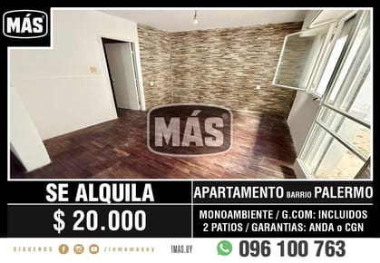 Apartamento Alquiler Barrio Sur Montevideo iMas.uy P