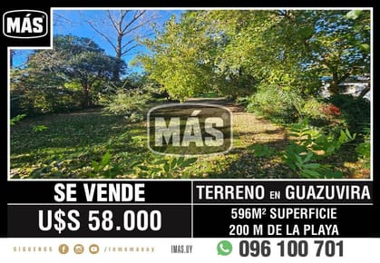 Terreno Venta Guazuvira Canelones iMas.uy L *