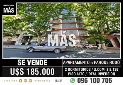 Apartamento Venta Parque Rodó Montevideo iMas.uy R *