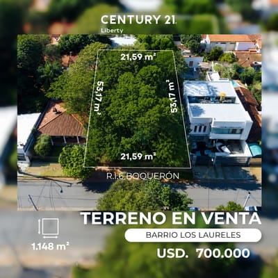 VENDO EXCELENTE TERRENO EN LOS LAURELES.