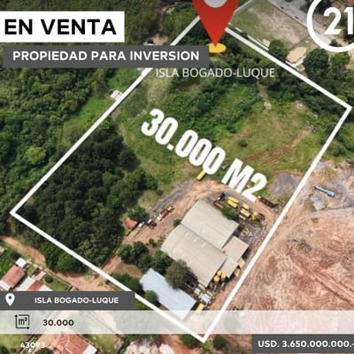 Oportunidad única en propiedad 30.000 m² – Luque