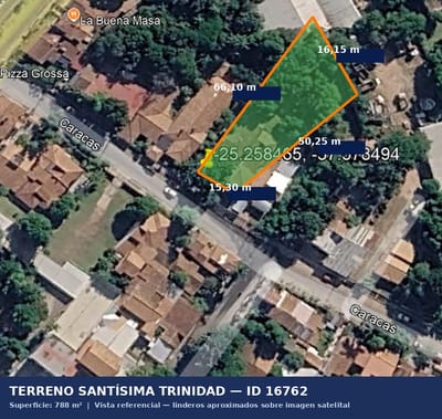 Vendo Terreno 788 m² en Santísima Trinidad — Ideal para Construir o Invertir
