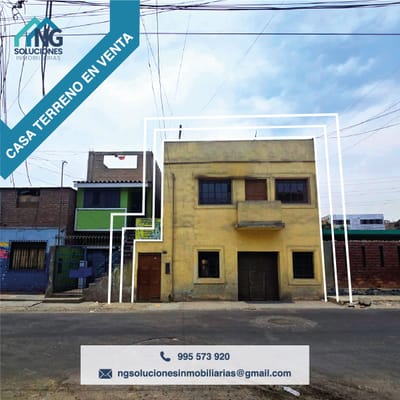 CASA TERRENO EN VENTA 199 M2 AV. 26 DE MAYO – ATE