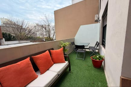 Venta 1 dorm, parrillero, patio y garaje Pocitos nuevo