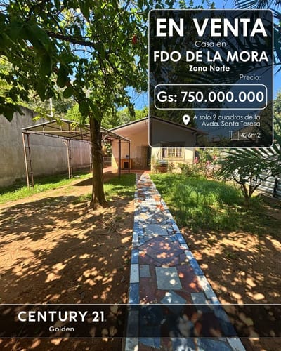  Casa en Fernando de la Mora – Zona Norte   ¡A solo 2 cuadras de Santa Teresa!