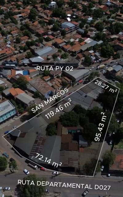Gran Terreno en venta sobre ruta 2 SAN LORENZO 5922 m2