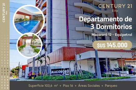 DEPARTAMENTO DE 3 DORMITORIOS EN MACORO 12 