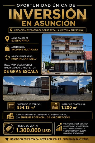 OPORTUNIDAD ÚNICA DE INVERSIÓN EN ASUNCIÓN