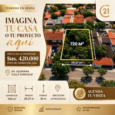 TERRENO EN VENTA EN ZONA NORTE