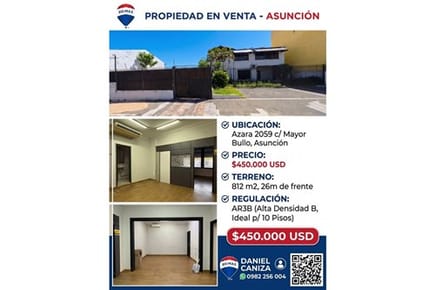 Casa-Venta-Azara 2059 C/ Mayor Bullo, Ciudad Nueva, Asunción