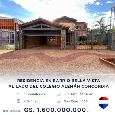 vendo casa en asuncion 