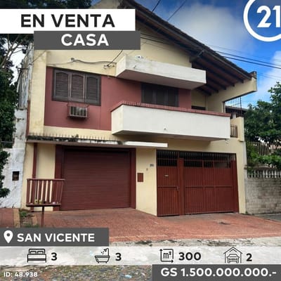 VENDO CASA DE 3 DORMITORIOS EN SAN VICENTE 