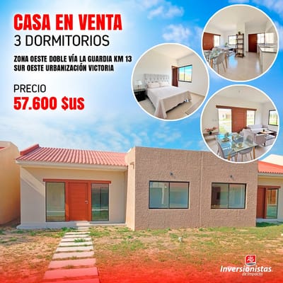 Casa A Estrenar En Venta De 3 Dormitorios!