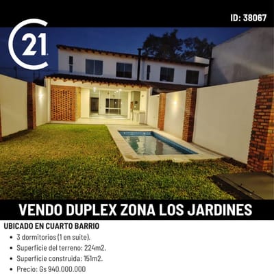 Duplex en Luque zona los jardines