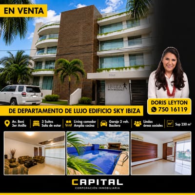 DEPARTAMENTO DE LUJO EN VENTA EN EDIFICIO SKY IBIZA