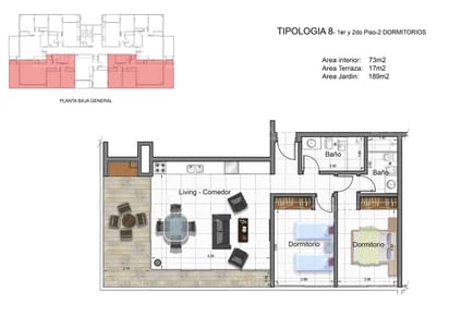 Departamento en Venta de Dos Dormitorios en Playa Brava de Punta del Este