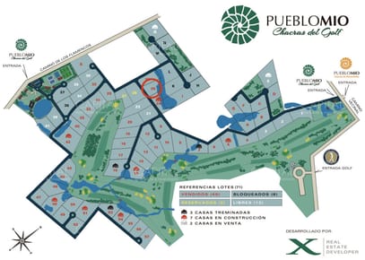 Terreno en venta en Pueblo Mio Golf Manantiales