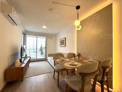 Apartamento amoblado de un dormitorio en alquiler anual, zona Tres Cruces, Cordón.