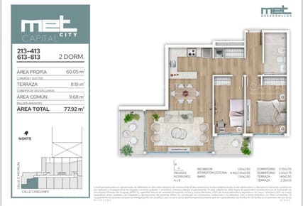 Apartamento de dos dormitorios en venta, Proyecto bajo Ley Promovida de Vivienda. Centro de Montevideo