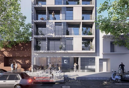Monoambiente en venta en Cordón con terraza, gimnasio y solárium