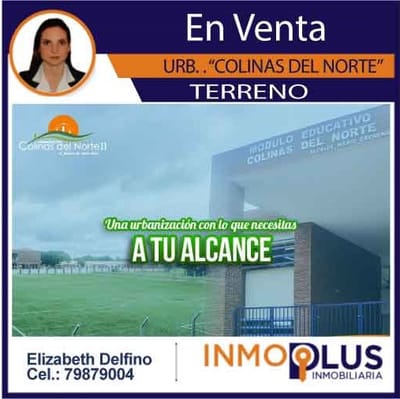 URBANIZACIÓN “COLINAS DEL NORTE” LOTES A TAN SOLO 55$ EL METRO CUADRADO