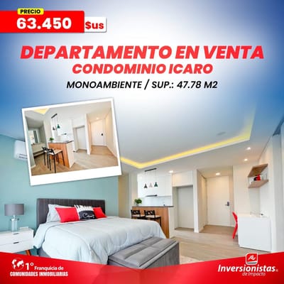 Monoambiente en venta