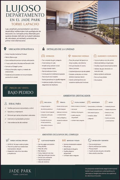 Lujoso Departamento En El Jade Park – Torre Lapacho
