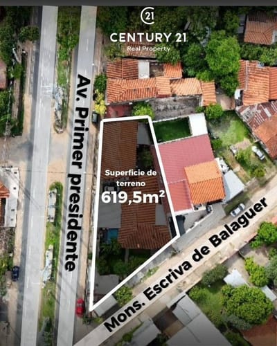 EN VENTA IMPORTANTE ESQUINA SOBRE PRIMER PRESIDENTE