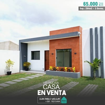 CASA EN VENTA ZONA ESTE 9NO ANILLO VIRGEN DE COTOCA 