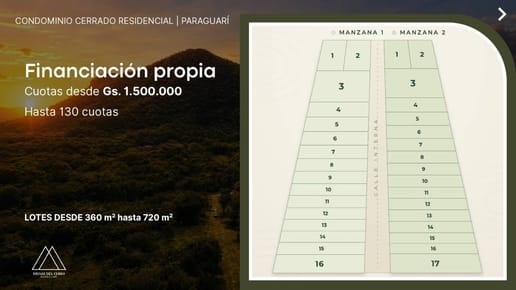 Terrenos con vista privilegiada al Cerro Hû 