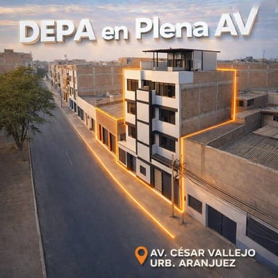 Departamento en 4 Pisos  Aranjuez – Av. César Vallejo, Trujillo  