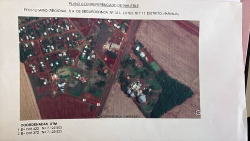 Terreno en venta en Naranjal, Alto Paraná