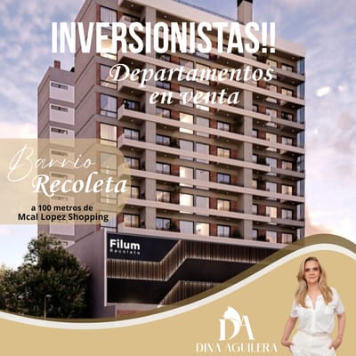 Inversionistas!, Vendo departamentos en Asuncion Barrio Recoleta