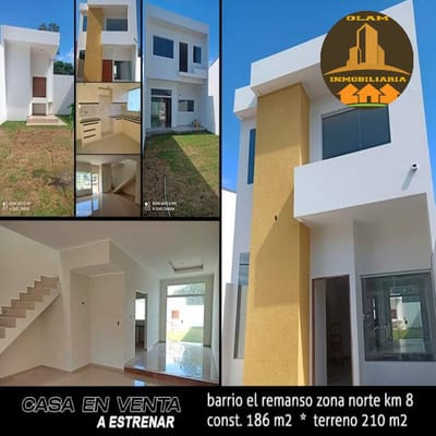 BIENES RAICES OLAM VENDE CASA A ESTRENAR ZONA NORTE