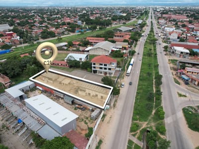 Santos Dumond y 6to anillo galpón y oficinas en venta 
