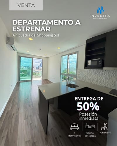 HERMOSO DEPARTAMENTO DE 1 DORMITORIO A ESTRENAR EN ASUNCIÓN