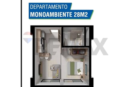 Monoambiente en Zuba 6