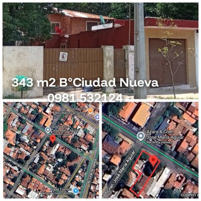 Vendo hermoso terreno con casa a demoler