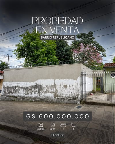 PROPIEDAD A LA VENTA | BARRIO REPUBLICANO